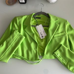 Zara cropped blazer